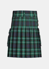 Utility_Graham_of_Montrose_Modern_Tartan_kilt_back_image_with_pleated_design_and_adjustable_buckles_for_men