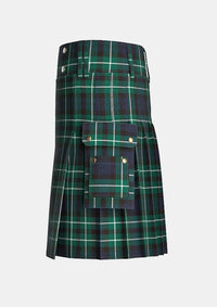 Utility_Graham_of_Montrose_Modern_Tartan_kilt_left_image_with_pleated_design_and_adjustable_buckles_for_men