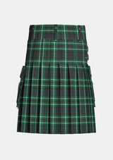 Utility_Graham_tartan_kilt_back_image_with_pleated_design_and_adjustable_buckles_for_men