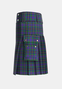 Utility_Grainger_Tartan_6603_kilt_left_image_with_pleated_design_and_adjustable_buckles_for_men