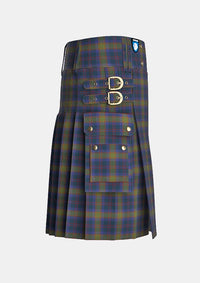 Utility_Grampian_Tartan_2151_kilt_right_image_with_pleated_design_and_adjustable_buckles_for_men