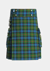 Utility_Grant_1819_2_Tartan_311_kilt_front_image_with_pleated_design_and_adjustable_buckles_for_men