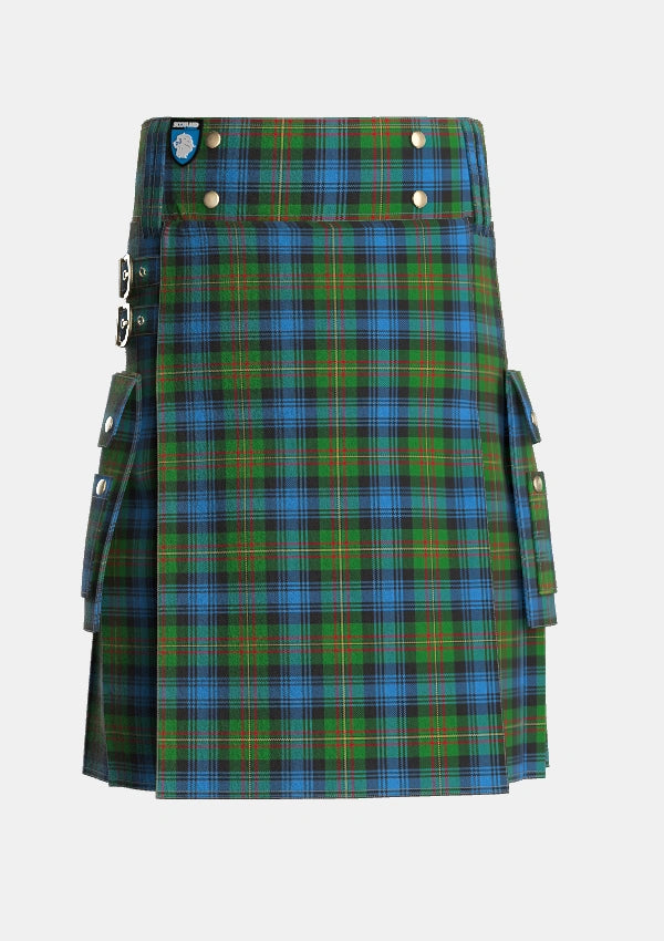 Utility_Grant_1819_2_Tartan_311_kilt_front_image_with_pleated_design_and_adjustable_buckles_for_men