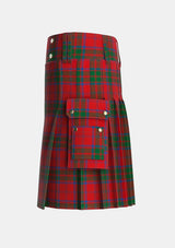 Utility_Grant_Vestiarium_Scoticum_Tartan_1399_kilt_left_image_with_pleated_design_and_adjustable_buckles_for_men