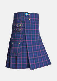 Utility_Great_Scot_Tartan_6106_kilt_side_image_with_pleated_design_and_adjustable_buckles_for_men