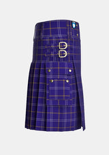 Utility_Greenock_Morton_Football_Club_Tartan_7467_kilt_right_image_with_pleated_design_and_adjustable_buckles_for_men