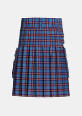 Utility_Greer_Tartan_5117_kilt_back_image_with_pleated_design_and_adjustable_buckles_for_men