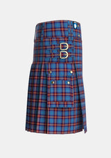 Utility_Greer_Tartan_5117_kilt_right_image_with_pleated_design_and_adjustable_buckles_for_men