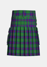 Utility_Gretna_Green_Tartan_5119_kilt_back_image_with_pleated_design_and_adjustable_buckles_for_men