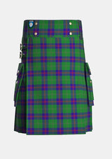 Utility_Gretna_Green_Tartan_5119_kilt_front_image_with_pleated_design_and_adjustable_buckles_for_men