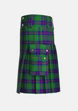 Utility_Gretna_Green_Tartan_5119_kilt_left_image_with_pleated_design_and_adjustable_buckles_for_men