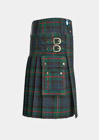 Utility_Gunn_Modern_Tartan_kilt_right_image_with_pleated_design_and_adjustable_buckles_for_men