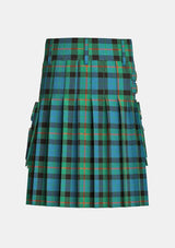 Utility_Gunn_Tartan_kilt_back_image_with_pleated_design_and_adjustable_buckles_for_men