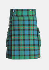 Utility_Gunn_Tartan_kilt_front_image_with_pleated_design_and_adjustable_buckles_for_men
