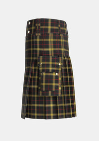 Utility_Gwynn_Tartan_5745_kilt_left_image_with_pleated_design_and_adjustable_buckles_for_men