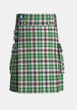Utility_Hackett_William_Tartan_10530_kilt_front_image_with_pleated_design_and_adjustable_buckles_for_men