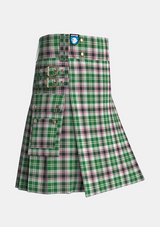 Utility_Hackett_William_Tartan_10530_kilt_side_image_with_pleated_design_and_adjustable_buckles_for_men