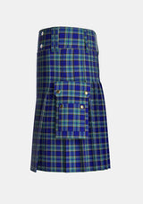 Utility_Hall_tartan_11754_kilt_left_image_with_pleated_design_and_adjustable_buckles_for_men