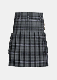 Hamilton Grey Utility Tartan Kilt