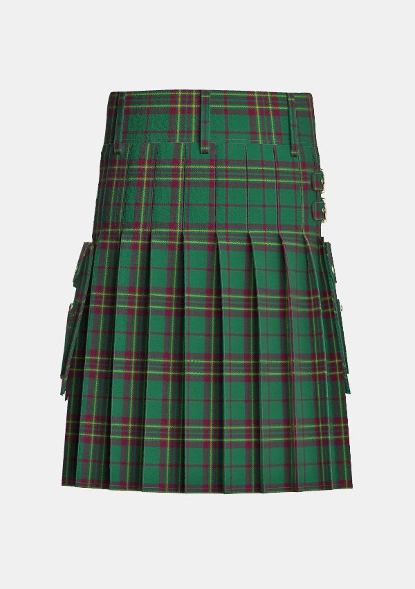 Utility_Hancock_N_Tartan_13993_kilt_back_image_with_pleated_design_and_adjustable_buckles_for_men
