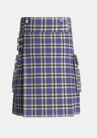Utility_Hanna_Bible_Personal_Tartan_619_kilt_front_image_with_pleated_design_and_adjustable_buckles_for_men