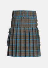 Utility_Hanna_of_Leith_yellow_line_Tartan_5144_kilt_back_image_with_pleated_design_and_adjustable_buckles_for_men