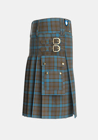 Utility_Hanna_of_Leith_yellow_line_Tartan_5144_kilt_right_image_with_pleated_design_and_adjustable_buckles_for_men