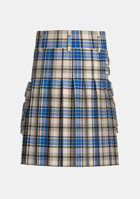 Utility_Hannay_Tartan_1255_kilt_back_image_with_pleated_design_and_adjustable_buckles_for_men