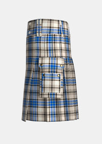 Utility_Hannay_Tartan_1255_kilt_left_image_with_pleated_design_and_adjustable_buckles_for_men