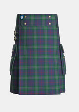 Utility_Hardie_tartan_3903_kilt_front_image_with_pleated_design_and_adjustable_buckles_for_men