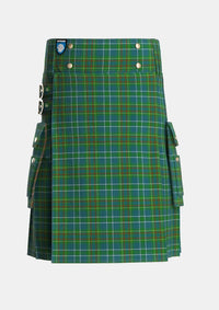 Utility_Harkness_Hunting_Tartan_5710_kilt_front_image_with_pleated_design_and_adjustable_buckles_for_men