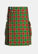 Utility_Harper_tartan_kilt_front_image_with_pleated_design_and_adjustable_buckles_for_men