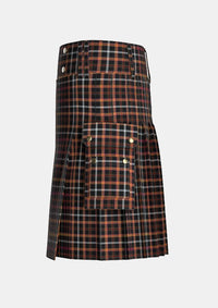 Utility_Harry_Potter_Tartan_14435_kilt_left_image_with_pleated_design_and_adjustable_buckles_for_men