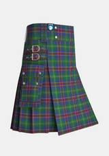 Utility_Hart_of_Scotland_Tartan_4093_kilt_side_image_with_pleated_design_and_adjustable_buckles_for_men