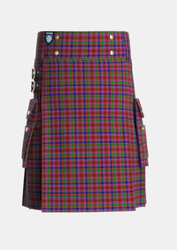 Utility_Haughdale_Tartan_5162_kilt_front_image_with_pleated_design_and_adjustable_buckles_for_men