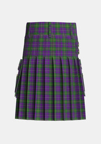 Utility_Hay_of_Megginch_Tartan_13994_kilt_back_image_with_pleated_design_and_adjustable_buckles_for_men