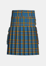 Utility_Healy_Tartan_6236_kilt_back_image_with_pleated_design_and_adjustable_buckles_for_men