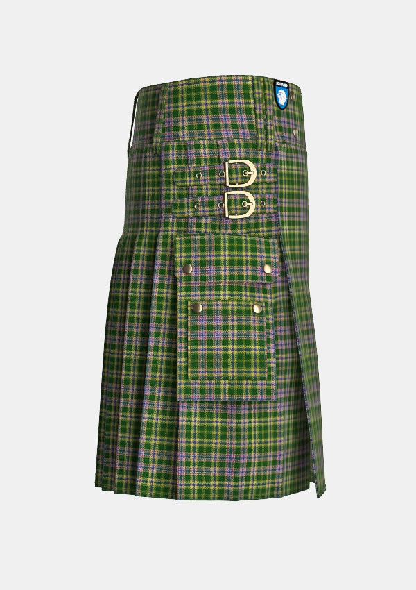 Utility_Henry_Tartan_11437_kilt_right_image_with_pleated_design_and_adjustable_buckles_for_men