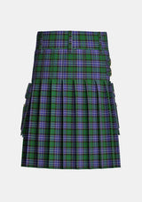 Utility_Herd_Tartan_170_kilt_back_image_with_pleated_design_and_adjustable_buckles_for_men