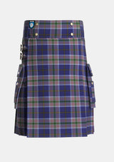 Utility_Heston_Tartan_4221_kilt_front_image_with_pleated_design_and_adjustable_buckles_for_men