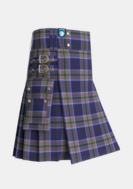 Utility_Heston_Tartan_4221_kilt_side_image_with_pleated_design_and_adjustable_buckles_for_men