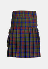 Utility_Highfield_Tartan_5186_kilt_back_image_with_pleated_design_and_adjustable_buckles_for_men