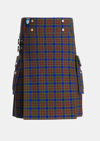 Utility_Highfield_Tartan_5186_kilt_front_image_with_pleated_design_and_adjustable_buckles_for_men