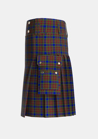 Utility_Highfield_Tartan_5186_kilt_left_image_with_pleated_design_and_adjustable_buckles_for_men
