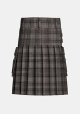 Utility_Highland_Granite_tartan_6499_kilt_back_image_with_pleated_design_and_adjustable_buckles_for_men