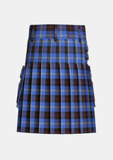 Utility_Hill_Tartan_10013_kilt_back_image_with_pleated_design_and_adjustable_buckles_for_men