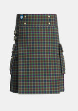 Utility_Hislop_Hyslop_Hunting_2_Tartan_2135_kilt_front_image_with_pleated_design_and_adjustable_buckles_for_men