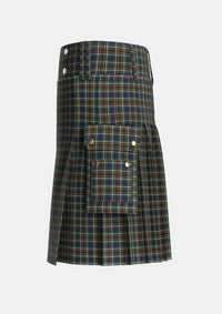 Utility_Hislop_Hyslop_Hunting_2_Tartan_2135_kilt_left_image_with_pleated_design_and_adjustable_buckles_for_men