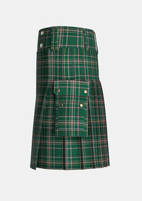 Utility_Hogan_Tartan_10071_kilt_left_image_with_pleated_design_and_adjustable_buckles_for_men