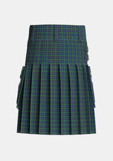 Utility_Hogarth_of_Firhill_2_Tartan_199_kilt_back_image_with_pleated_design_and_adjustable_buckles_for_men